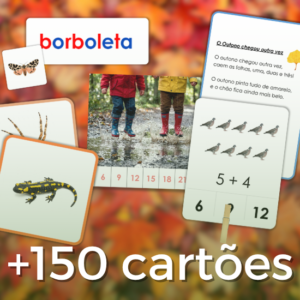 Conjunto +150 cartões e atividades Montessori de Outono